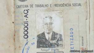 Documento de identidad laboral de Don Joan
