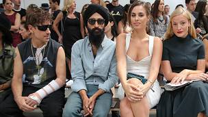 El actor Waris Ahluwalia en la Semana de la Moda de Nueva York