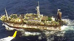 Barco chino hundido por Argentina