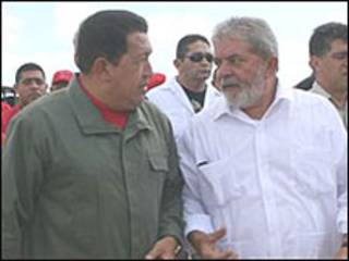 Hugo Chávez e Luiz Inácio Lula da Silva