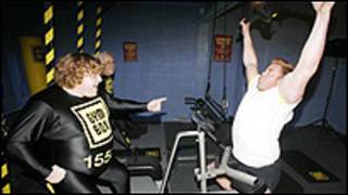 'Peso humano' na academia Gym Box