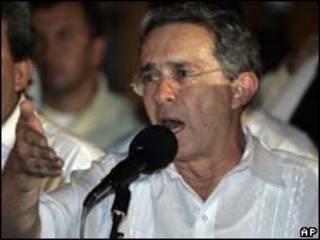 O presidente da Colômbia, Álvaro Uribe (AP)