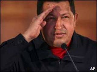 O presidente da Venezuela, Hugo Chávez