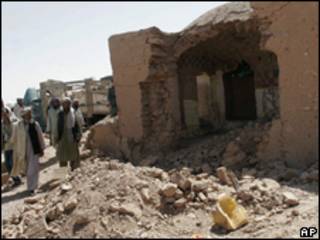 فائل فوٹو، ایک متاثرہ افغان گھر