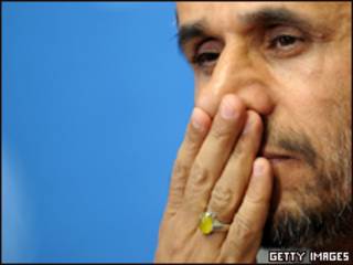 O presidente do Irã, Mahmoud Ahmadinejad