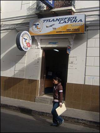 Casa financeira para remessas em La Paz