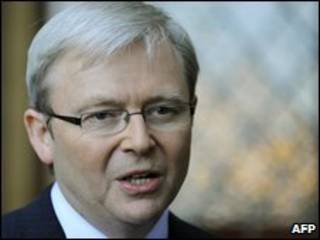 O primeiro-ministro australiano, Kevin Rudd (Arquivo)