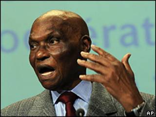 Abdoulaye Wade em Bruxelas