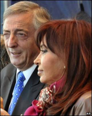 Cristina Fernández y Néstor