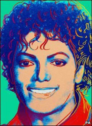 (Green) Michael Jackson 1984, por Andy Warhol