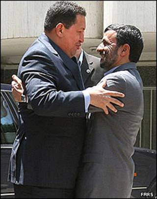 محمود احمدی نژاد و هوگو چاوز