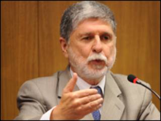 O ministro das Relações Exteriores, Celso Amorim