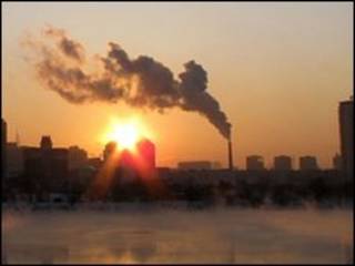 مدخنة مصنع في الصين