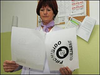 Funcionária Consuelo Barea (Foto: Sindicato Andaluz dos Trabalhadores)