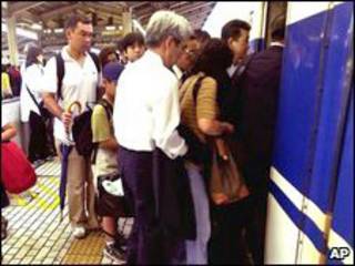 Hora do rush no Japão (arquivo)