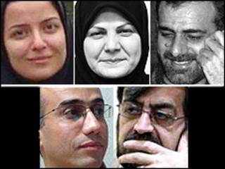 نسرین وزیری، بدرالسادات مفیدی، علیرضا بهشتی شیرازی، مرتضی کاظمیان و علیرضا حسینی بهشتی