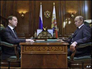 Дмитрий Медведев и Владимир Путин