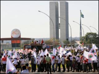 Manifestação contra a Usina de Belo Monte em Brasília (Abr/12 de abril)