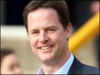 Nick Clegg, kiongozi wa chama cha Liberal Democrats