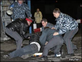 Столкновения в Междуреченске