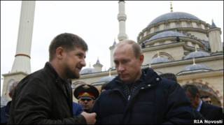 Владимир Путин и Рамзан Кадыров в Грозном