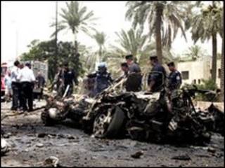 موقع تفجير عبوة ناسفة في العراق - ارشيف