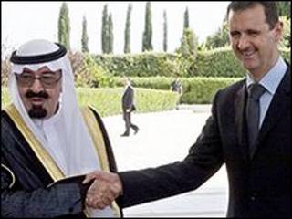 شاہ عبداللہ اور صدر بشرالاسد