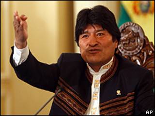 Evo Morales, presidente de Bolivia
