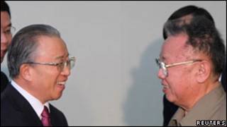 Kim Jong-Il et Dai Bingguo, le conseiller d'Etat chinois