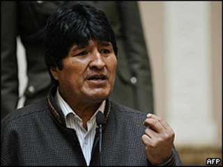 Evo Morales, presidente de Bolivia.