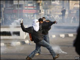 Manifestante no Cairo