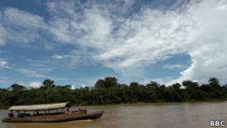 Amazônia peruana, onde mulheres vítimas de tráfico sexual foram resgatadas (Foto: BBC)