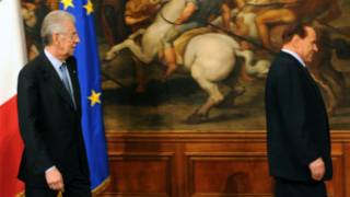 Monti y Berlusconi