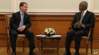 Kofi Annan da Shugaba Medevedev