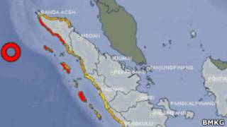 Peta pusat gempa