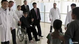 Chen Guangcheng en el hospital