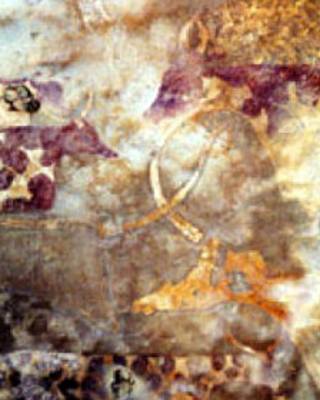 Un fresco pintado en una roca en Libia hace 7.000 años muestra imágenes de ganado