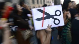 protesta antirecortes en Madrid