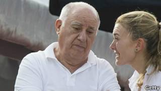 Amancio Ortega y su hija Marta