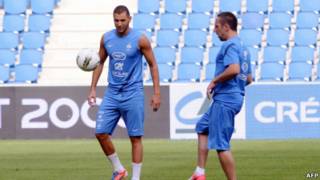 Franck Ribery dan Karim Benzema