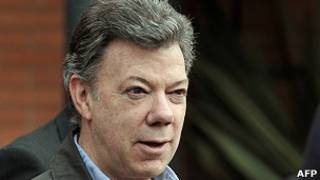 El presidente de Colombia, Juan Manuel Santos
