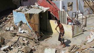 Destrozos ocasionados por Sandy en Siboney