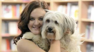 Pudsey dan pemiliknya, Ashleigh Butler