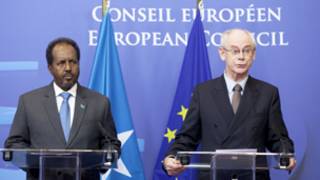Shugaban Somalia da shugaban majalisar tarayyar Turai