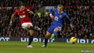 L'attaquant de Manchester United, Ryan Giggs