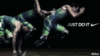 aviso de Nike con Pistorius