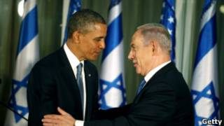 O presidente dos EUA, Barack Obama, e o primeiro-ministro de Israel, Binyamin Netanyahu (Foto: Getty Images)
