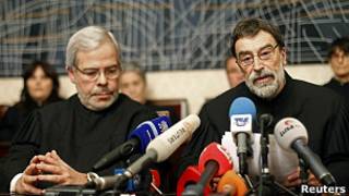 El presidente del Tribunal Constitucional, Joaquim Sousa Ribeiro, y el juez Carlos Cadilha
