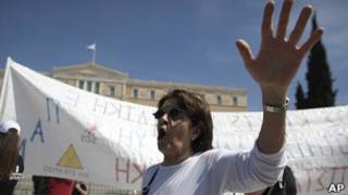 Protesta en Atenas (archivo)