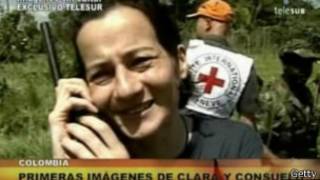 Primeras imágenes de Clara Rojas tras su secuestro por las Farc